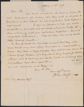 Letter from John Jay to Peter Jay Munro, October 12, 1798
