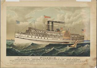 The Grand New Steamboat Pilgrim, the Largest in the World.