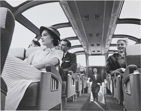 [Passengers in dome car.]