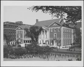 East 103rd Street and Fifth Avenue. Museum of the City of New York. View from Central Park looking east