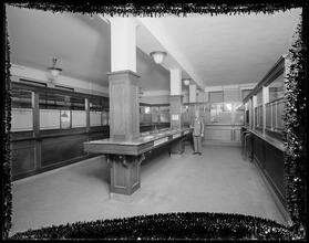 3rd Avenue and 116th Street. Mechanics and Metal National Bank, interior view.