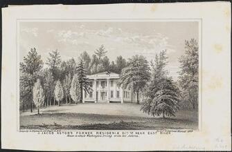 J. Jacob Astor's Former Residence 86th Street near East River