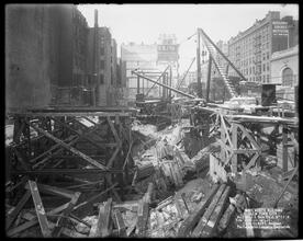 Woolworth Building, Looking West [Construction zone.]
