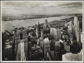 60 Wall Street [70 Pine Street.] View from Cities Service tower, looking northwest