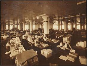 Long Island City. Metropolitan Life Insurance Company, Printing Division Building. Interior, press room