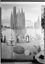 Walter Seligman [residence]. Hall mural - 3. - part 2.