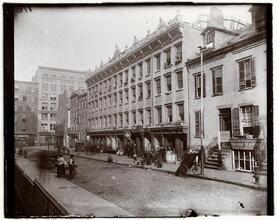 "The Barracks" -- Mott Street between Bleeker and Houston.