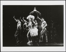 ["Kiss of the Spider Woman" theater still.]