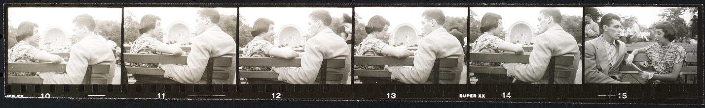 Walter Cartier, Prizefighter of Greenwich Village [Walter Cartier sitting on a bench with a woman.]