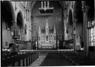 St. Johns Evangelist Church. Horizontal view of Chancel.