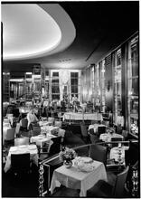 Rockefeller Center. Rainbow Club. Night view, south end of restaurant.