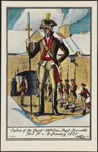 Captain of the Guard - 14th Conn. Regt - Burrell's Fort Ti - 8 January 1777.