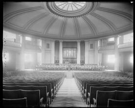 New York University, auditorium, interior.