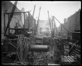 Woolworth Building, Looking West [Construction zone.]