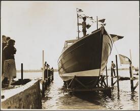 [Ship at a pier.]