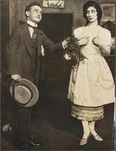 [Ludwig Satz and Berta Gersten in "The Lunatic".]