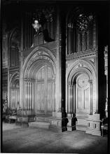 Temple Rodeph Shalom. Altar detail.