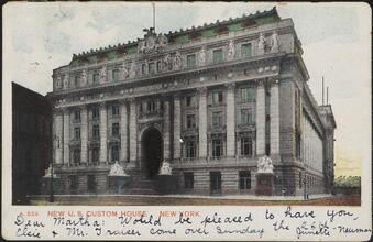 New U. S. Custom House, New York.