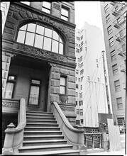 Brownstone Front and Skyscraper