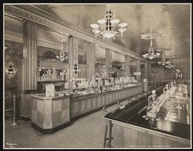 Schrafft's 912 Flatbush Ave. B'klyn, Interior, Candy Counter and Fountain from Front.