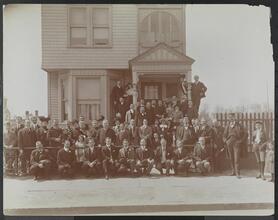 Group, Mr. Flourest (Mgr. Sherry's) and his Family with Chest.