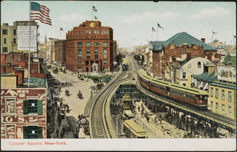 Cooper Square, New York.