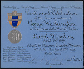 Centennial Celebration of the Inauguration of George Washington as President of the United States