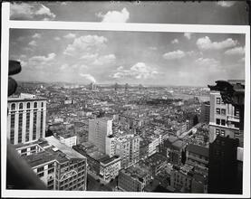 [Upper East Side with Queensboro Bridge and Hell Gate Bridge.]