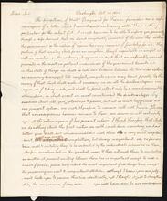 Letter from Thomas Jefferson to Chancellor Robert R. Livingston