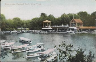 Boathouse, Central Park, New York.