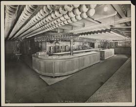 French Line, S.S. "Paris", First Class, Interior, Pantry.