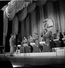 Swing Band Contest Sponsored by LOOK [Band performing on stage.]
