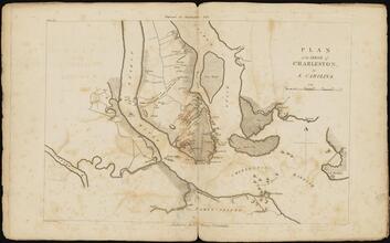 Plan of the Siege of Charleston in S. Carolina