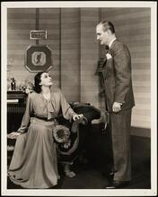 [Katharine Cornell as Linda Easterbrook (Linda Paige) and John Williams as Philo Smith in "No Time for Comedy".]