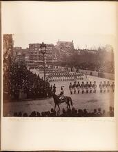 Military Parade, 15th Street and Union Square. The Ancients & Honorable of Boston [Washington's Centennial Parades.]