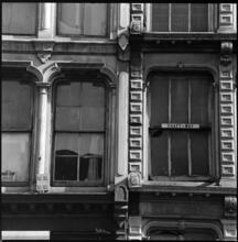 [Fried Trading, detail of façade.]