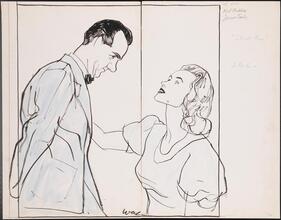 [Karl Malden as Harold Mitchell and Jessica Tandy as Blanche Du Bois in "A Streetcar Named Desire".]