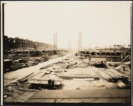 [Jackson Heights Apartments. Construction view.]