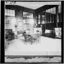 A cozy corner in a Brooklyn public school (teaching the girls houskeeping).