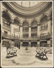 [Interior of bank.]