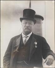 [Portrait of Teddy Roosevelt in the Roosevelt Parade.]