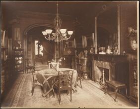 [Residence. Interior, dining room.]