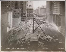 41st St. Side [Lincoln Building construction.]