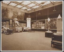 [Art gallery. Interior.]