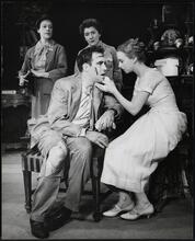 ["Toys in the Attic" theater still.]