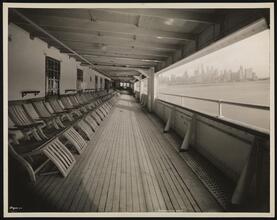 American Export Lines, 25 Broadway, S.S. "Excalibur" (One Class Boat), Promenade Deck.