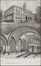 Underground Loop Station at City Hall, New York.
