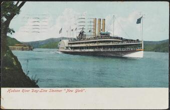 Hudson River Day-Line Steamer "New York".