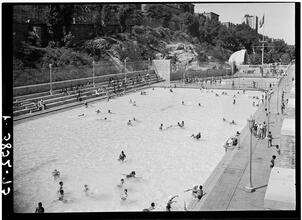 Colonial Park Swimming Pool (Sugar Hill in the Background).