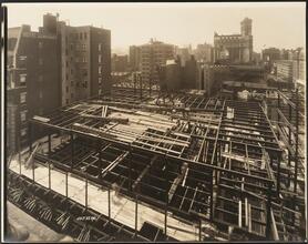 West 47th Street and Broadway. Palace Theatre. Construction view